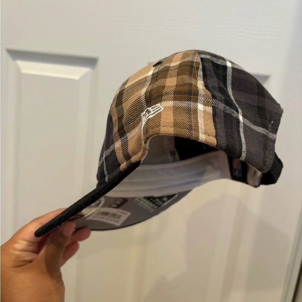 New Era Las Vegas Raiders Retro Crown Plaid Adjustable Strap Back Hat OSFM New